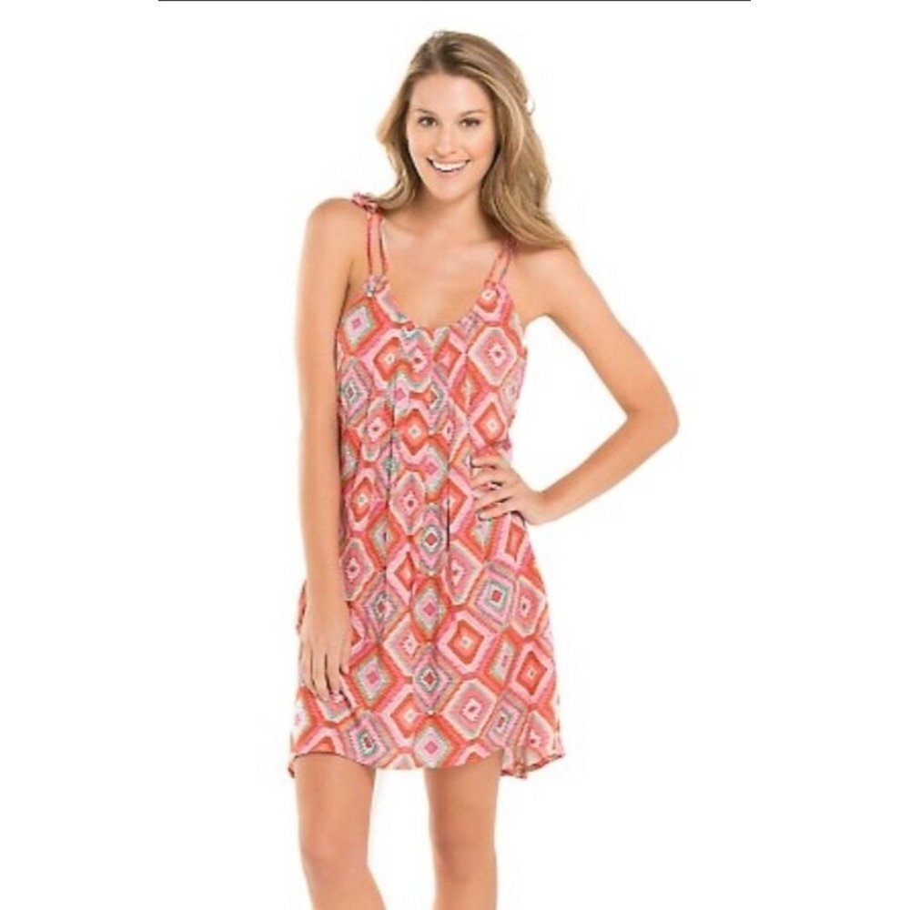 Tori Praver Tribal  Swim Cover Up Dress Sz S/P